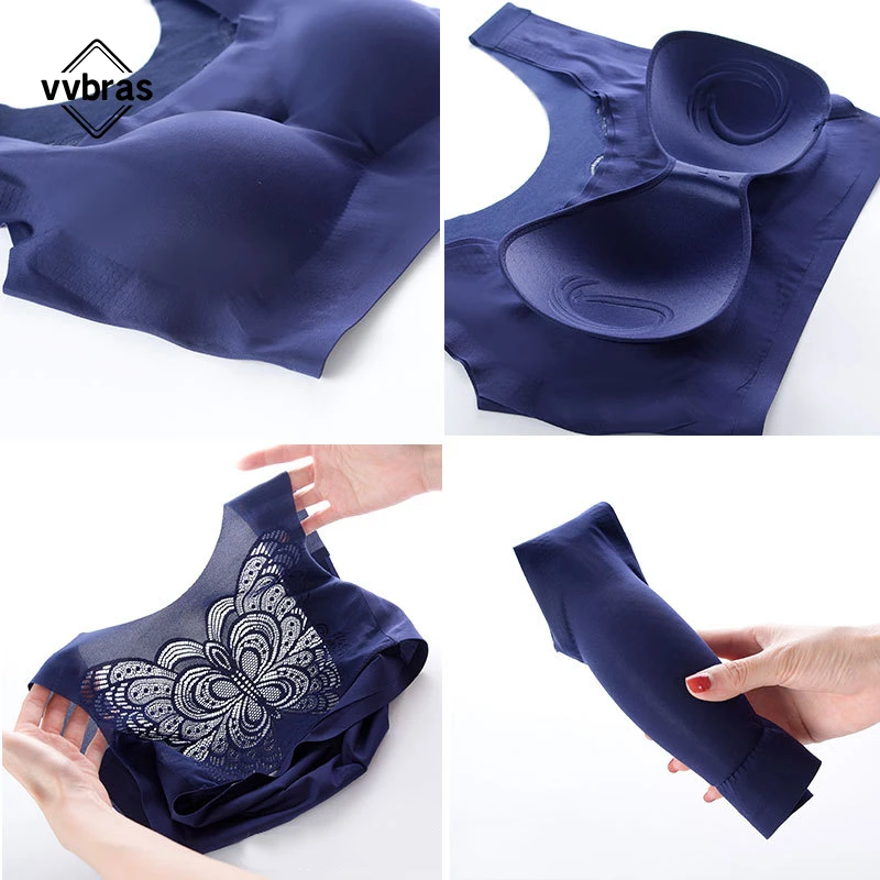 vvbras High Quality Popular Sexy Female Seamless Sports Bra Latex Bras for Women Beautiful Back Fitness Brassiere Bra Push Up