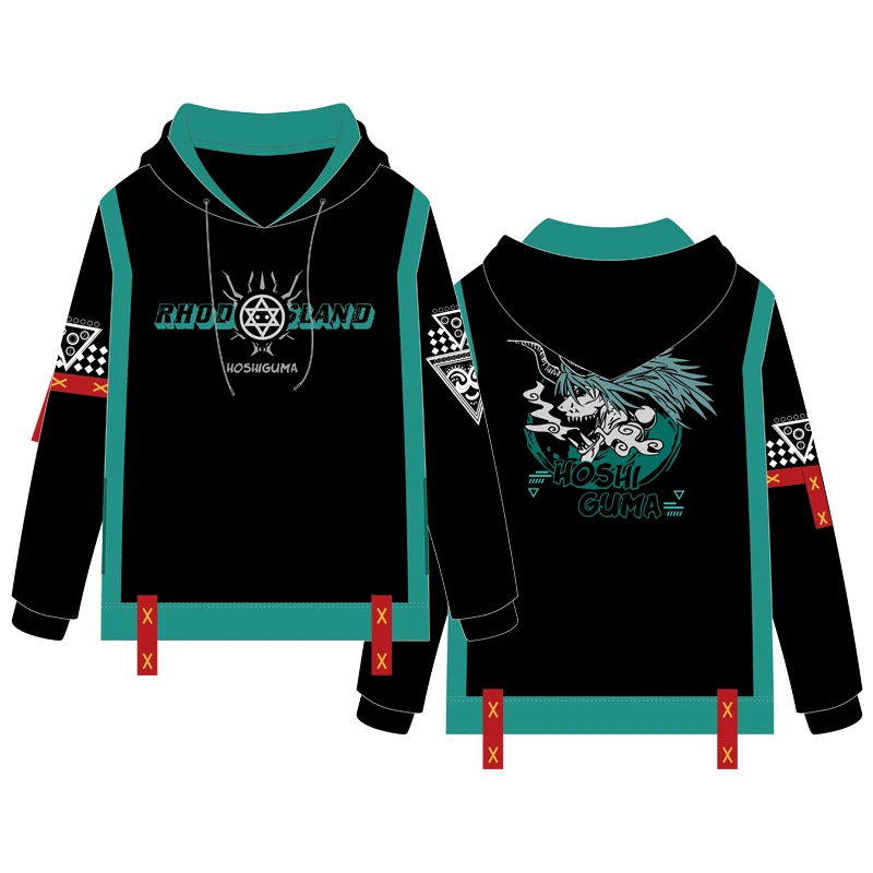 

Arknights Hoshiguma Cosplay Costumes Hooded Two-dimensional Clothes Autumn And Winter Unisex Round Neck Long Sleeve Sweatshirts