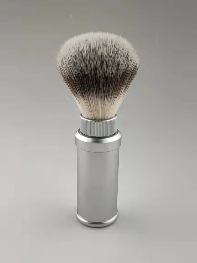 FS-20mm Knot синтетическая щетка для бритья G4 Hair Travel кремовый шнур/алюминиевая ручка +