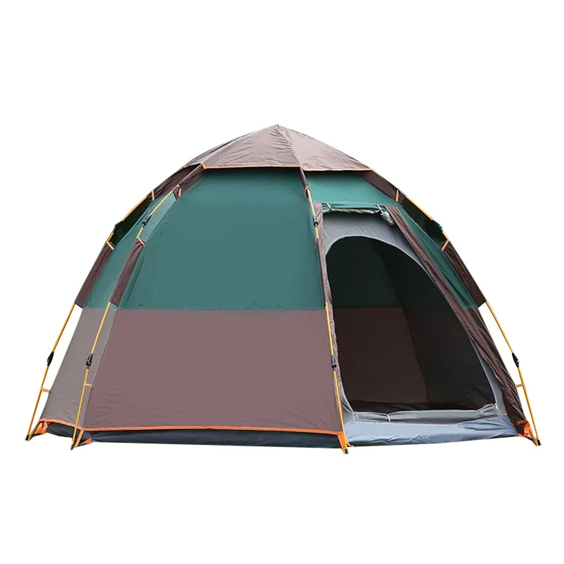 Туристическая палатка на 5-8 человек Большая вместительная с шестигранным узором