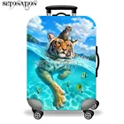 Новое поступление, защитный чехол для чемодана с 3D принтом живота джунглей для путешествий, 18-32 дюйма, эластичные толстые чемоданы