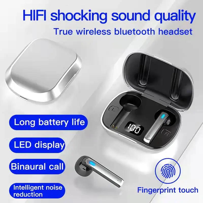

Беспроводные наушники tws, Bluetooth 5,0, спортивные наушники-вкладыши, гарнитура с микрофоном и зарядным боксом, наушники для всех смартфонов