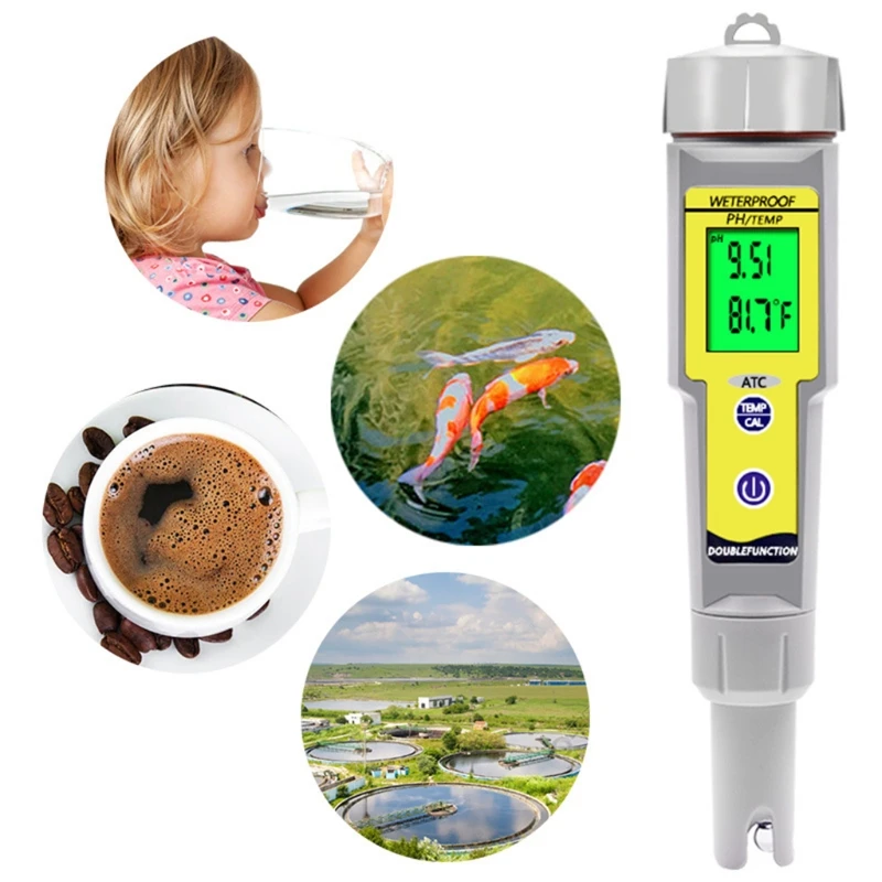

Digital PH Meter Professional PH Meter 0.03 PH High Precision Water Quality Tester with 0-14 PH Measurement Range
