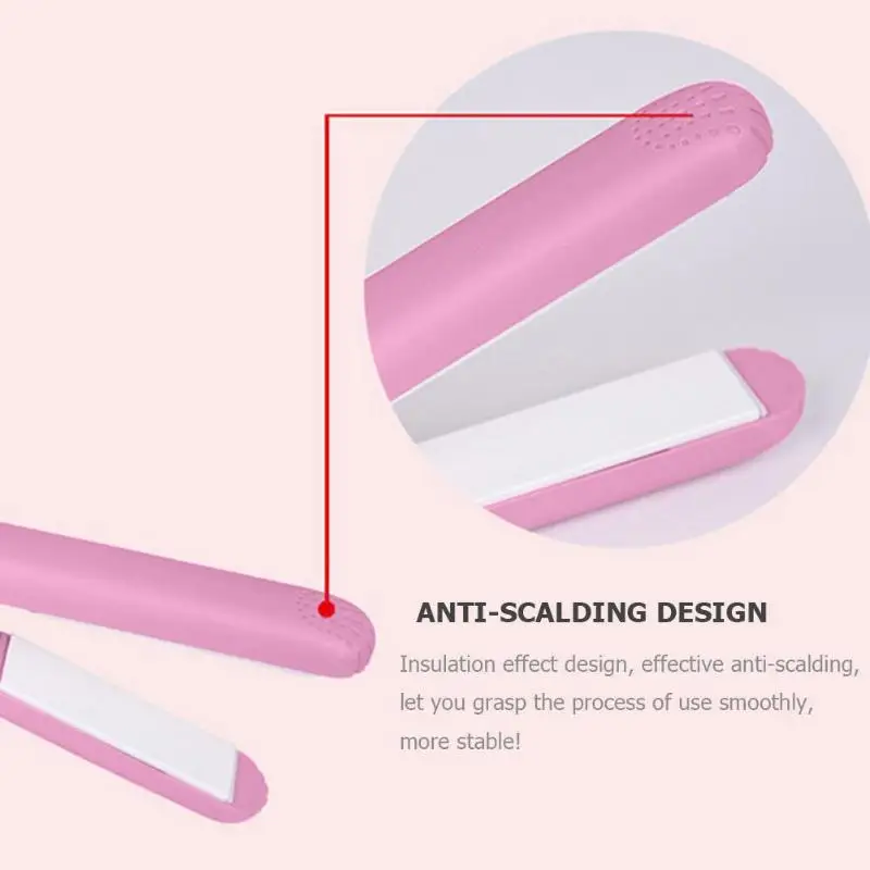 Мини выпрямитель для волос Электрический Ионный керамический Стайлинг щипцы