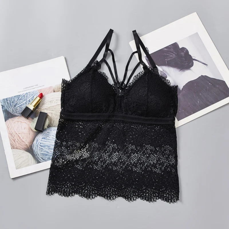 Бюстгальтер женский кружевной пикантное нижнее белье без косточек с