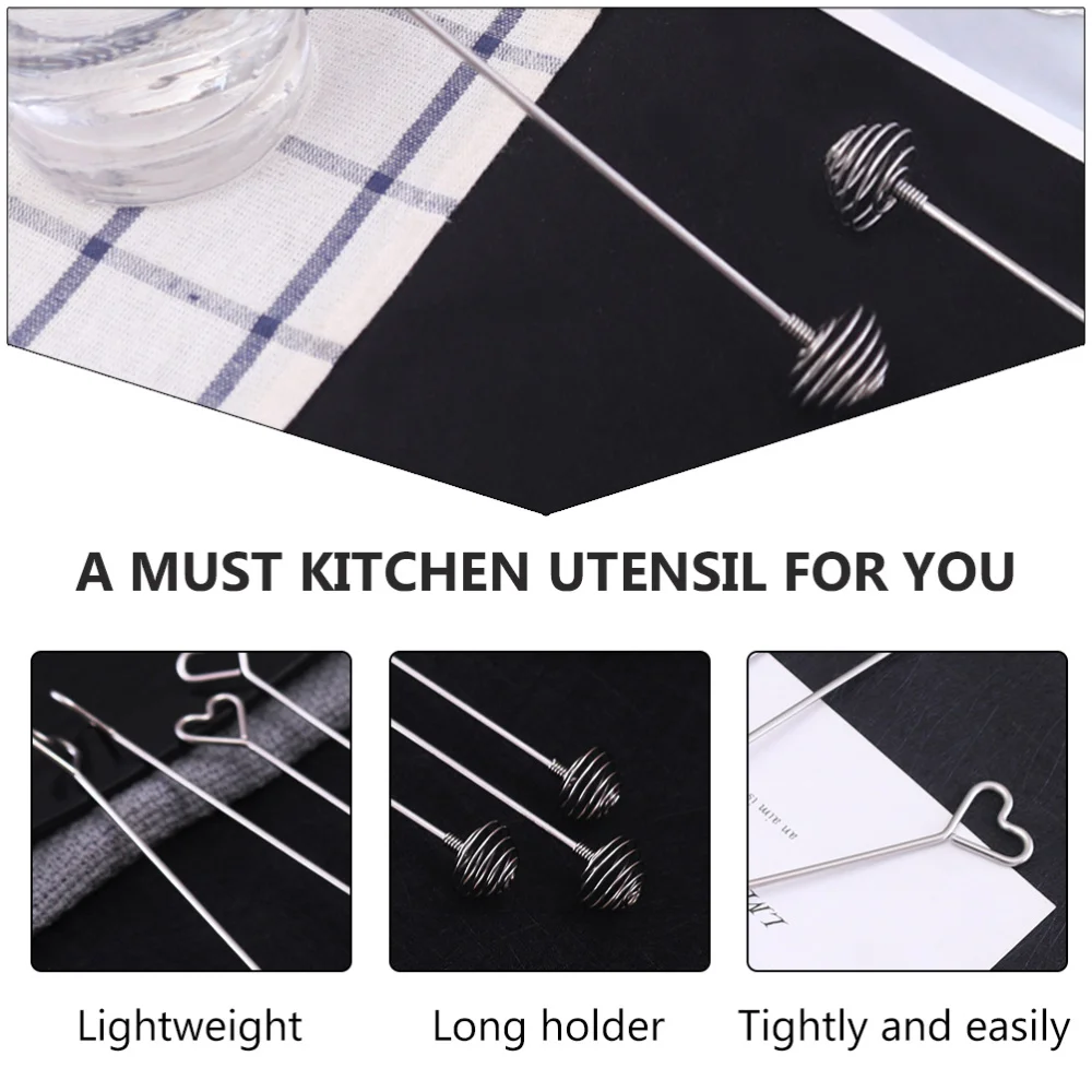 

10pcs Stainless Steel Egg Whisk Manual Hand Mixer Egg Stirrer Kitchen Egg Tool