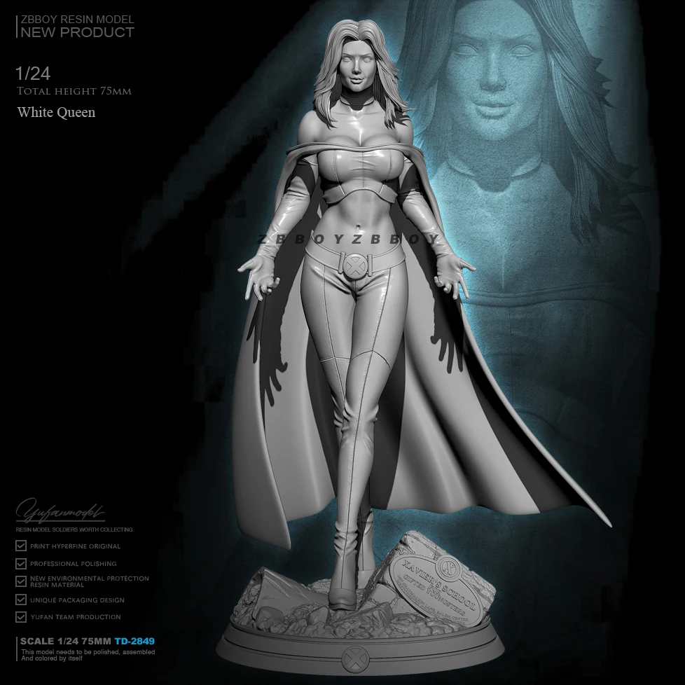 

1/24 Resin model kits figure beauty colorless and self-assembled TD-2849