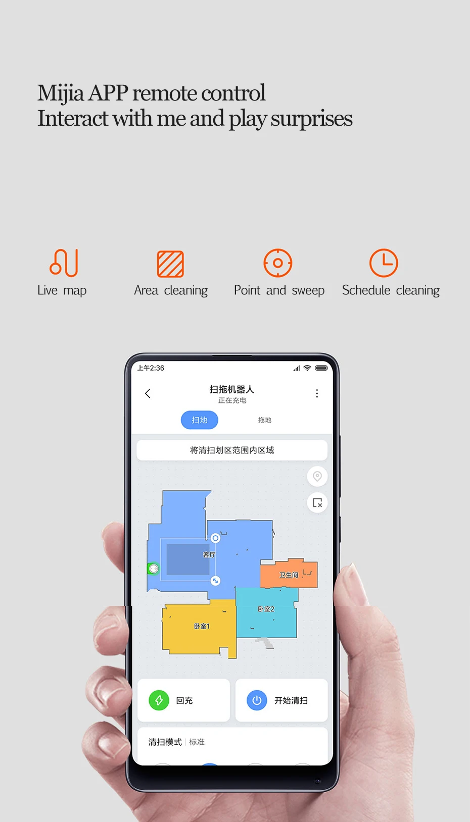 Хороший робот-пылесос Xiaomi LDS+ WiFi Mijia App умный пульт дистанционного управления пылеочиститель подметания уборки 2100Pa всасывающий очиститель
