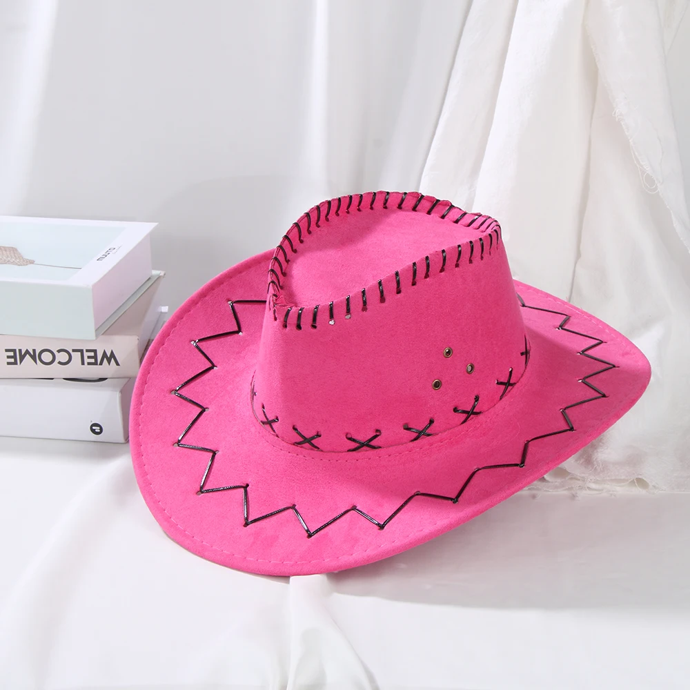 1 шт. замшевая ковбойская шляпа с широкими полями ретро Кепка в ковбойском стиле