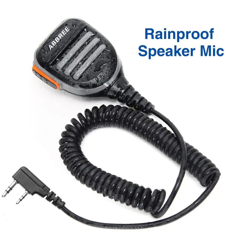 

ABBREE AR-780 водонепроницаемый PTT плечевой динамик микрофон для Kenwood TYT Baofeng Walkie Talkie UV-5R BF-888S двухстороннее радио UV-82
