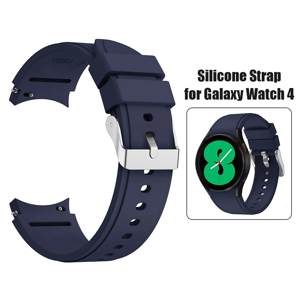 

Сменный силиконовый ремешок для Samsung Galaxy Watch 4, ремешок для смарт-часов, смарт-аксессуары, носимые устройства, ремешок для часов, красный