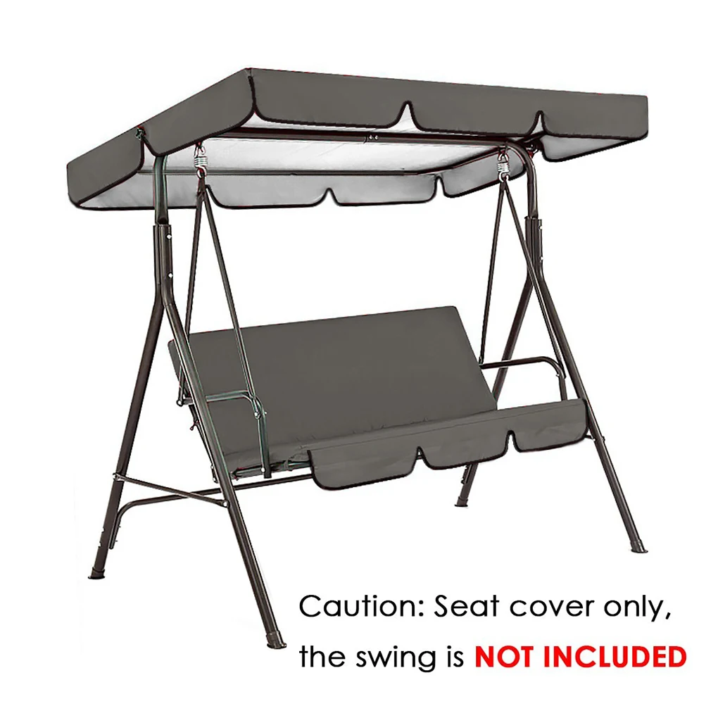 

Waterproof Patio Swing Canopy Cover Replacement 3-Seater Garden Swing Canopy UV Sun Shade Case Outdoor Chairs Hammock Covers Bag