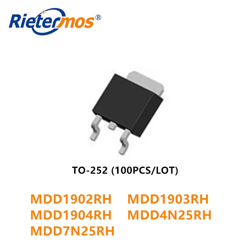 100 шт. MDD1902RH MDD1902 MDD1903RH MDD1903 MDD4N25RH MDD4N25 MDD7N25RH MDD7N25 TO252 высокое качество|quality high| |