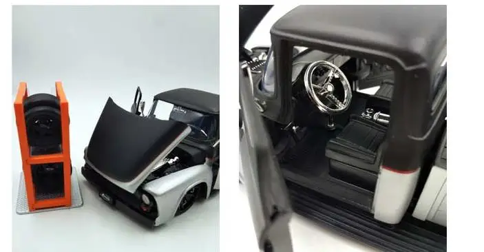 1:24 Ford F100 сплав пикап классический автомобиль, съемные шины, раздвижные функциональные игрушки