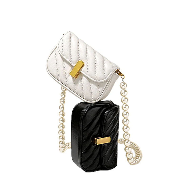 

Bags For Women Flap All-match Retro Messenger Bag Pearl Chain Small Square Bag Purses Handbags Luxury Shoulder Bag
