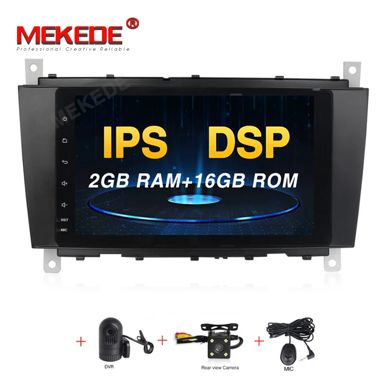 16G CAMERA DVR PX5 Android 9,0 автомобильный DVD для Mercedes/Benz C Class W203 2004-2007 c200 C230 C240 C320 C350 CLK W209 Восьмиядерный 4G ram 32G rom - Цвет: 16G CAMERA DVR