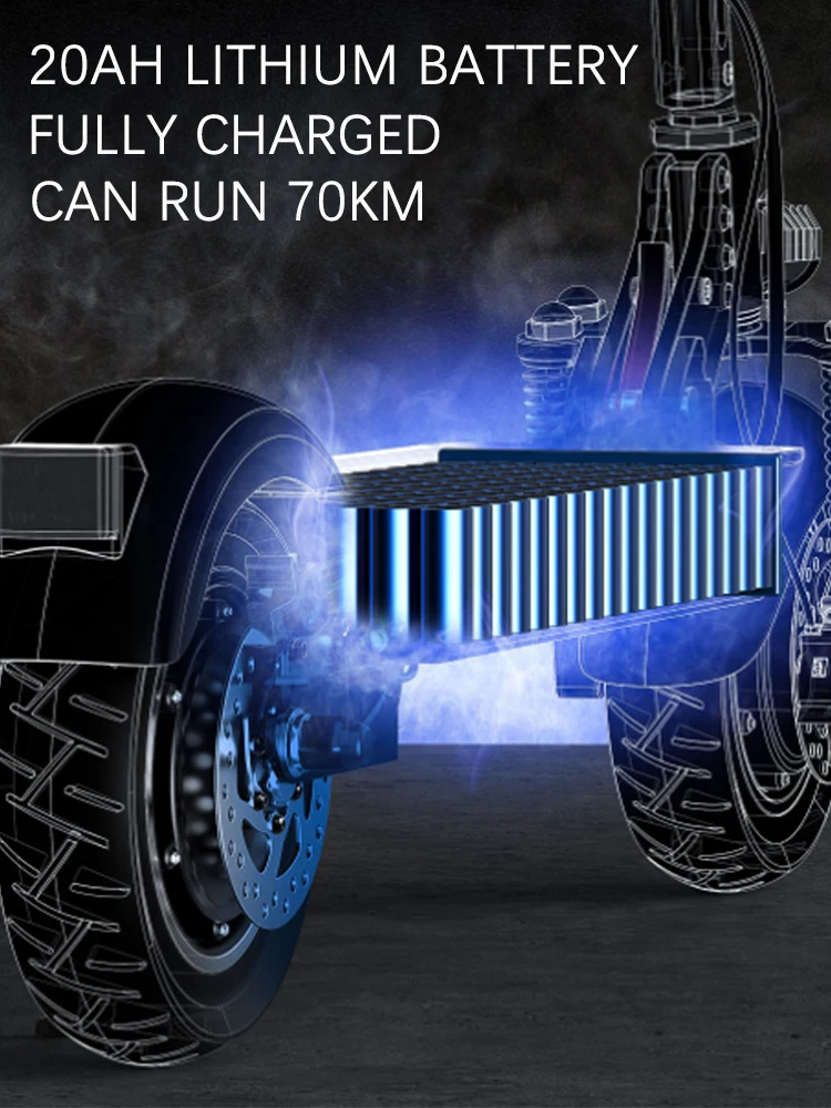 Складной электрический скутер для взрослых 2000 Вт 75 км/ч|Электросамокаты| |