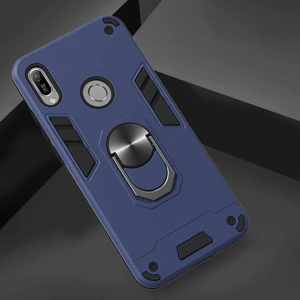 

Ring Case For Huawei Y6 Y9 Y7 Y5 Prime 2019 2018 Y6S Y9S Anti Shock Magnet Impact Slicone Cover Case For Huawei Y8P Y6P Y5P 2020