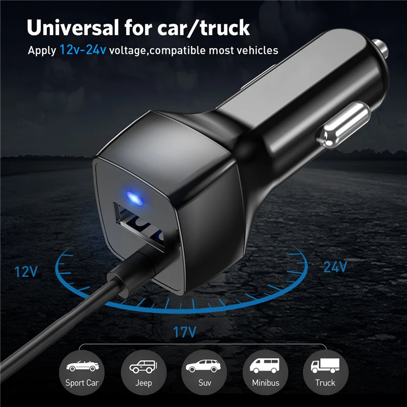 Мини быстрое зарядное устройство двойное автомобильное usb для зарядки телефона 5