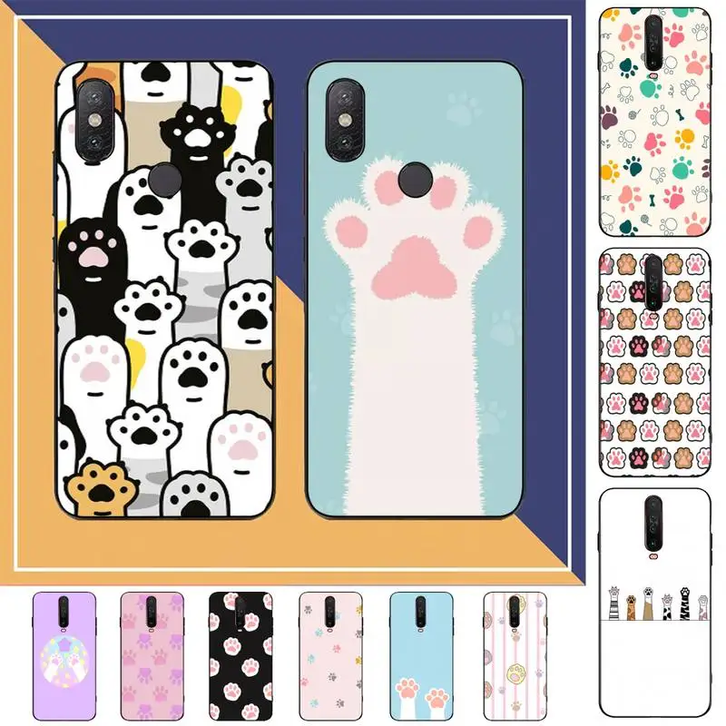 

Cat Dog Paw Print Phone Case for Redmi Note 8 7 9 4 6 pro max T X 5A 3 10 lite pro