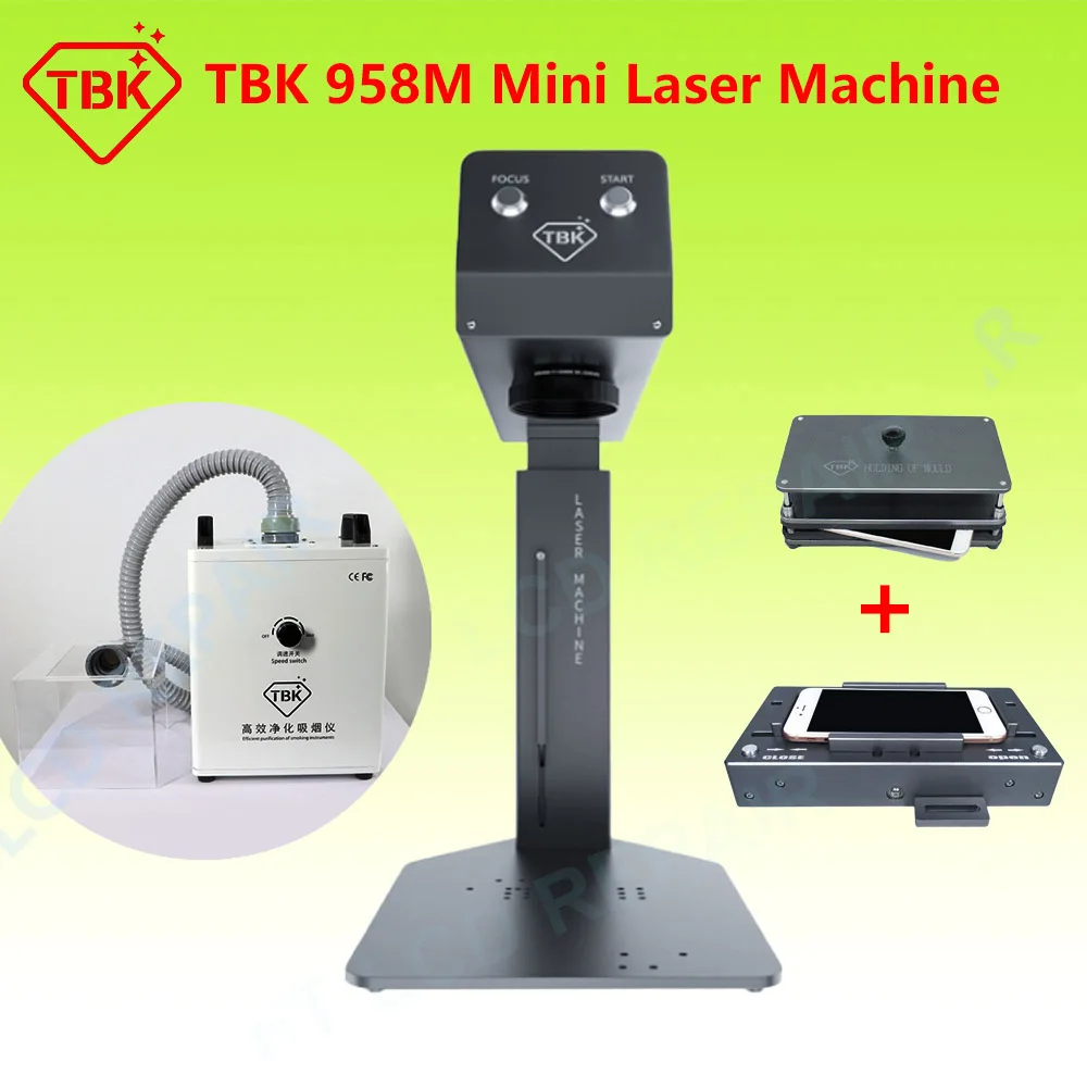 

TBK 958M For iPhone Laser Separating Machine Mini Auto Back Glass Removing Machine Tools For iPhone 13 12Pro Max X Xs 11 8G 8Plu