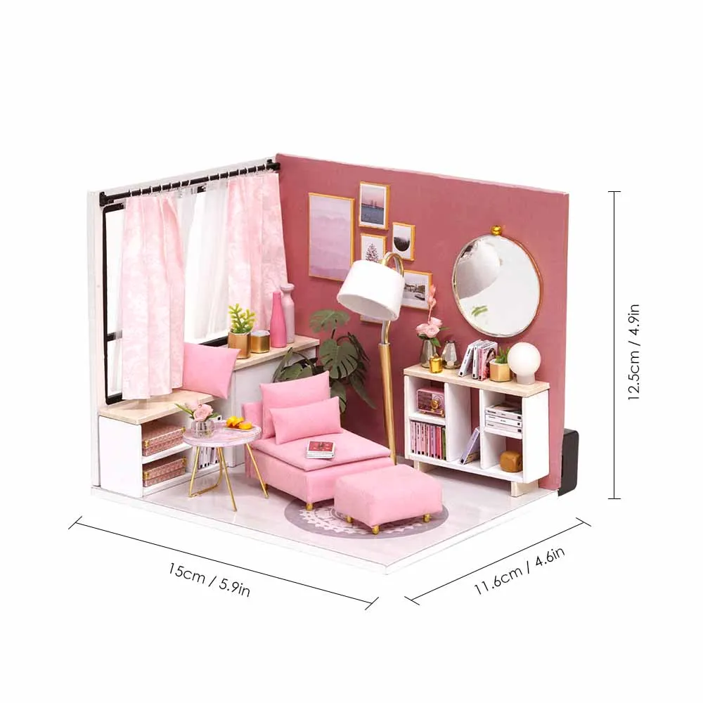 Рождественский подарок на день рождения ребенка миниатюрный кукольный домик