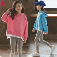children clothing 2020 autumn winter girls clothes set long sleeve shirts pants suits baby kids clothes 7 8 9 10 12 13 14 year