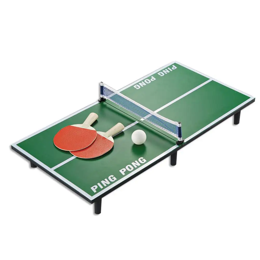 

Mini Ping Pong Table Tennis Table Set Wooden Children's Educational Toys
