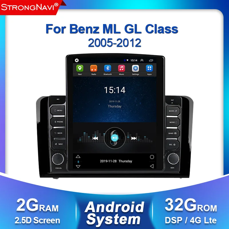 4G lte 2 Din Android автомобильный мультимедийный радиоплеер для Mercedes Benz ML W164 X164 ML350 ML300 GL500