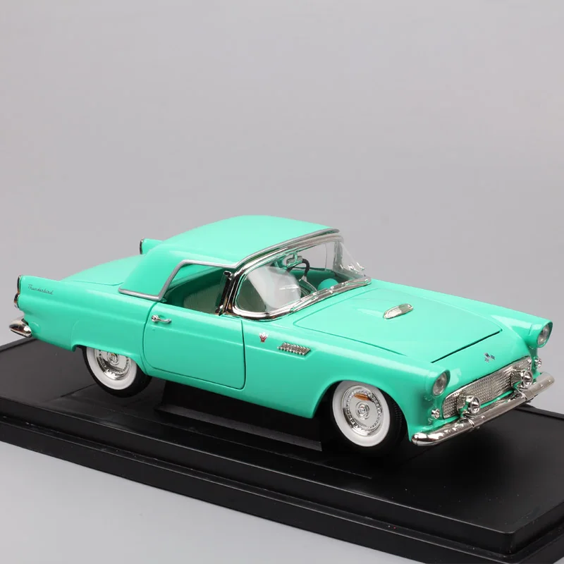 Дорожный знак большой 1:18 Масштаб 1955 Ford Thunderbird литая модель игрушечного автомобиля Replicas винтажная модель автомобиля для коллекции