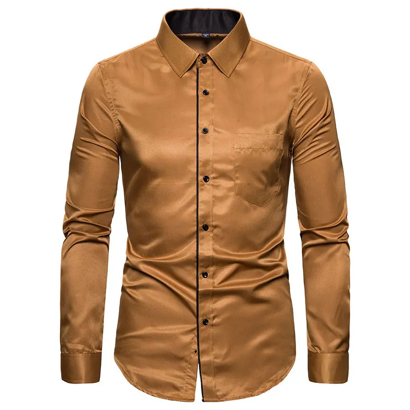 

New Four Seasons Men's Formal Social Shirt Cotton Comfortable Fabric Business Men Clothing Full Sleeve Silm Fit Masculine Dress