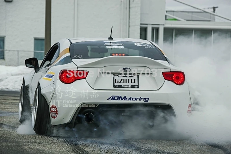 Для Toyota GT86 2012- 2015 FRP + углеродное волокно цвет задний спойлер на крыло крышу