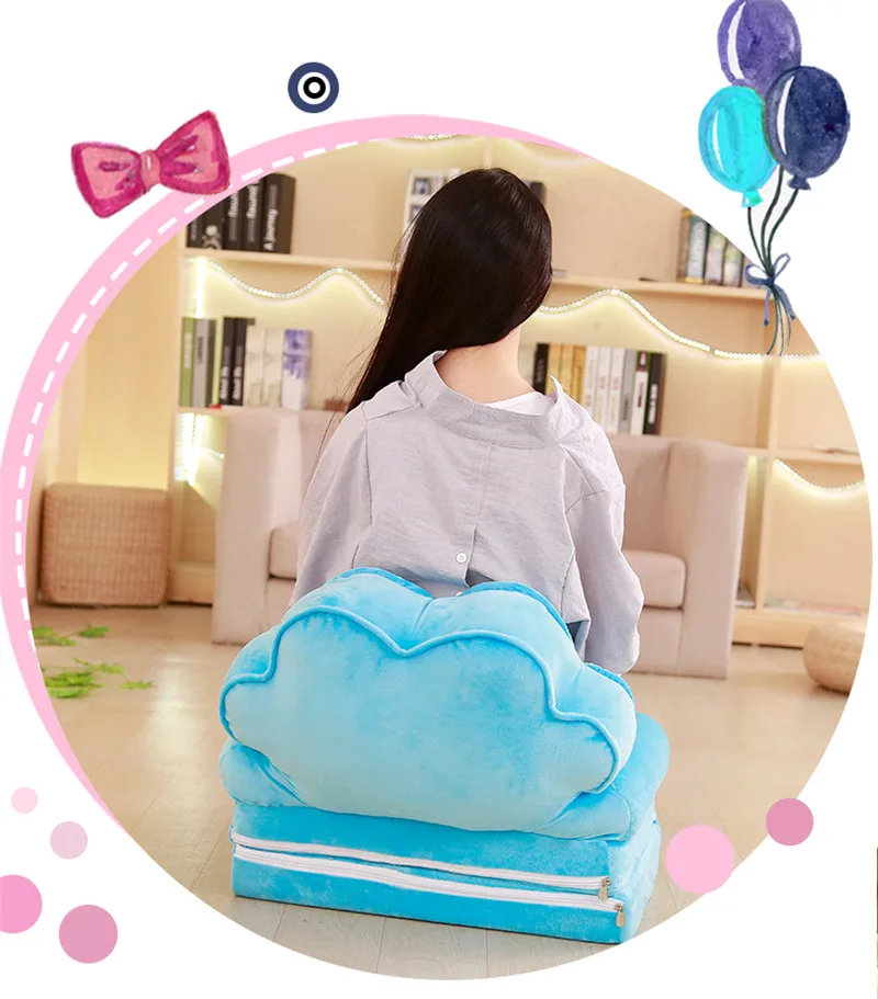 Ленивый Kawaii диван детский диван татами мультфильм складной диван плюшевая игрушка креативная спинка детский подарок на день рождения хорошее качество