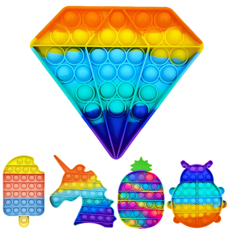 Нажимная поп ит пузырьковая сенсорная игрушка для аутистов против стресса