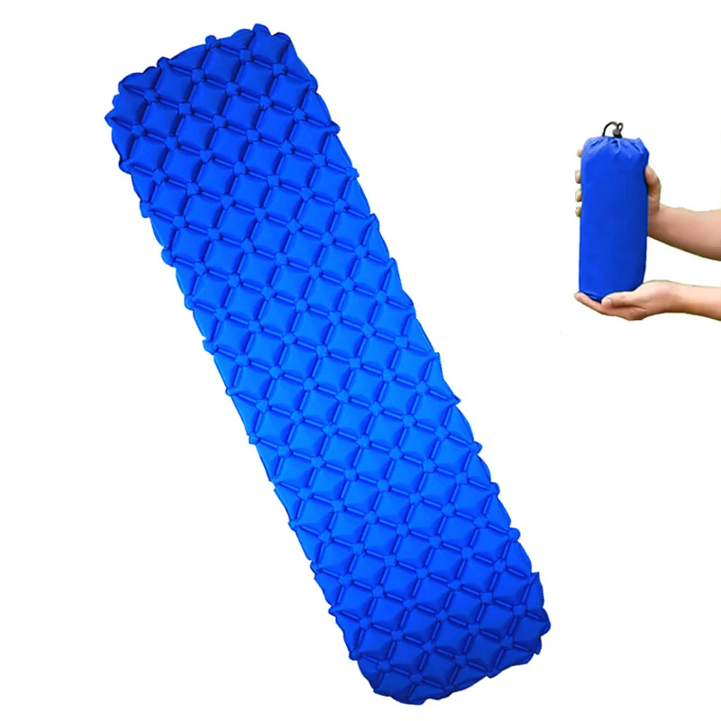 Сверхлегкий Открытый надувные подушки кемпинг спальный коврик матрас для