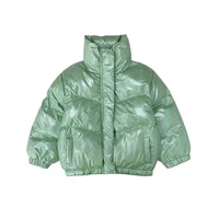 dfxd children winter cotton padded jackets new fashion zipper warm thicken outwear baby clothing snowsuit kids down coats 2 8yrs