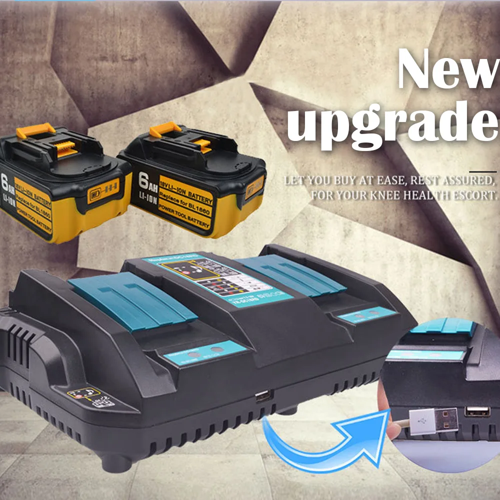 

Зарядное устройство DC18RD для Makita 3A, литий-ионный электроинструмент, 14,4 В, 18 в, вилка EU/US/UK