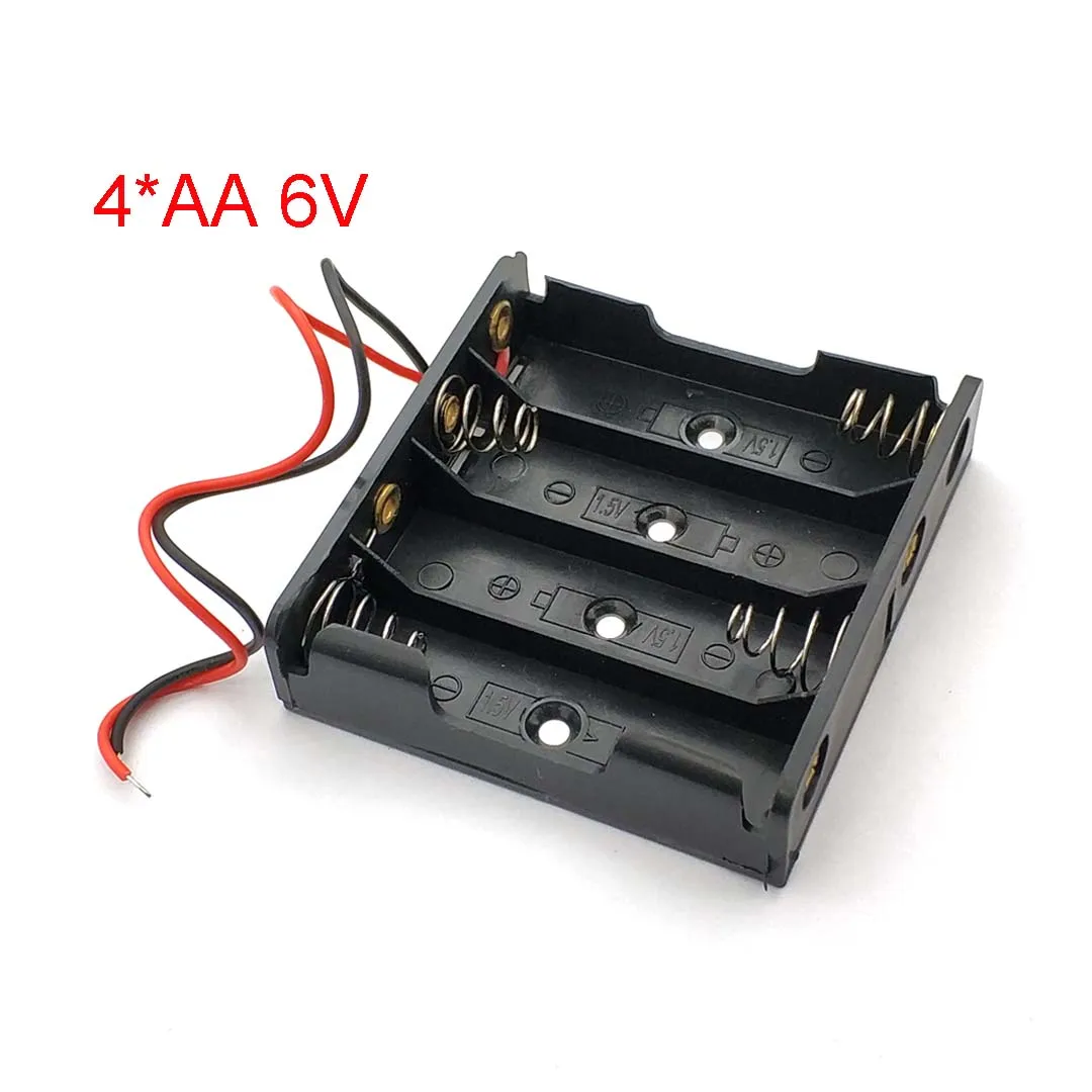 Чехол для хранения батарей AA Power пластиковый чехол с 4 отделениями высокое