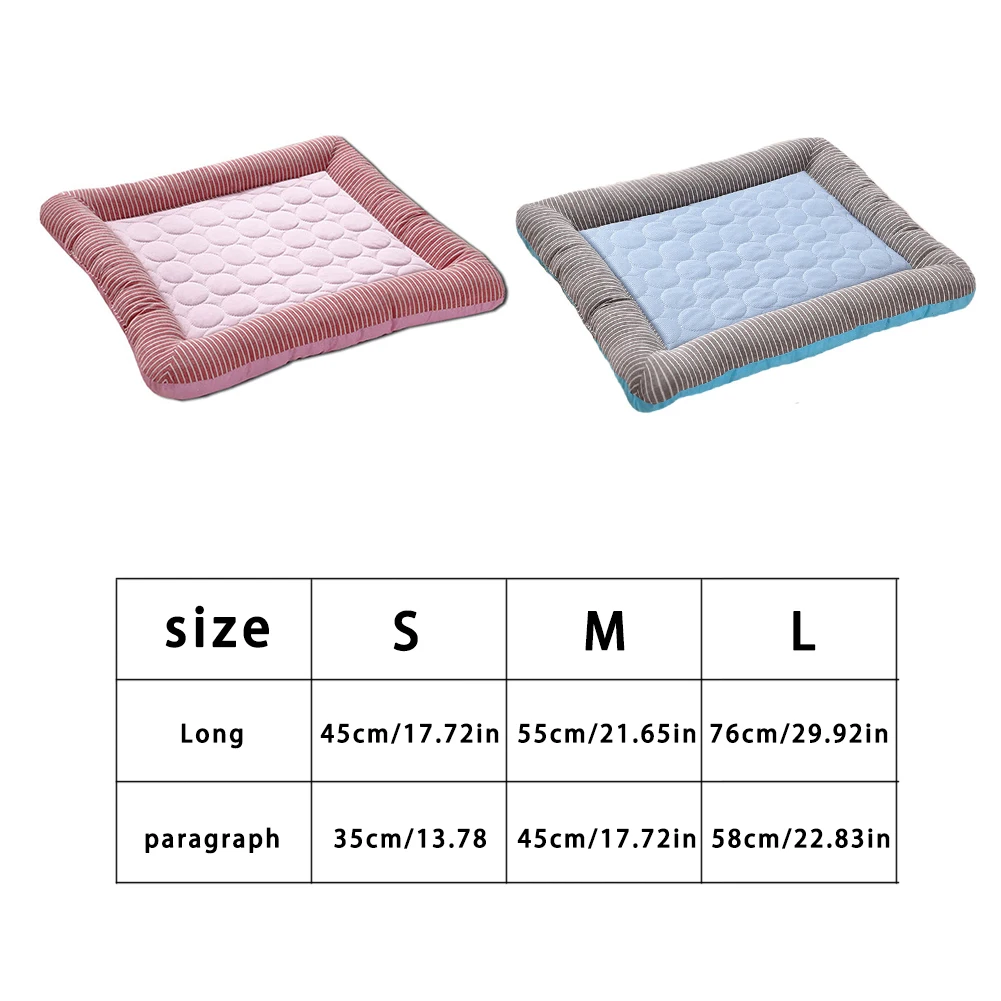 

Pet Cooling Pad Dog Cooling Summer Sleeping Mat Cats Cooling Blanket Ice Silk Puppy Sleeping Mattress Cat Bed Pet Cushion Pad