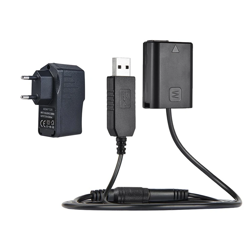 Новый Np-Fw50 манекен Батарея + 5V 3A Usb Мощность кабель-переходник с разъем Замена для