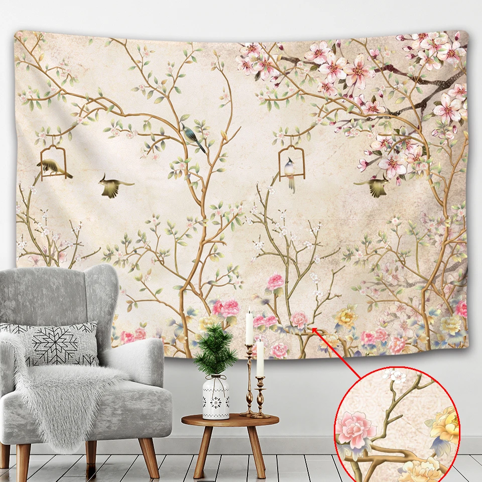 Дешевый настенный гобелен с принтом рисунком мандалы ведьмахство хиппи