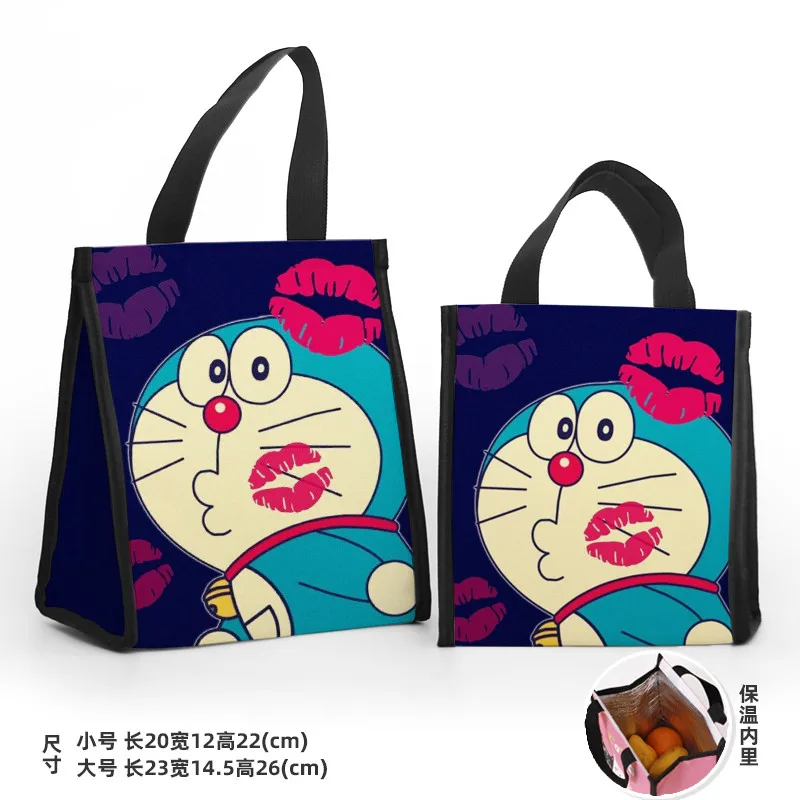 

LISM Doraemon Fashion Customized Lunch Bags Cartoon Warm Storage bag Portable Women Girls Unisex