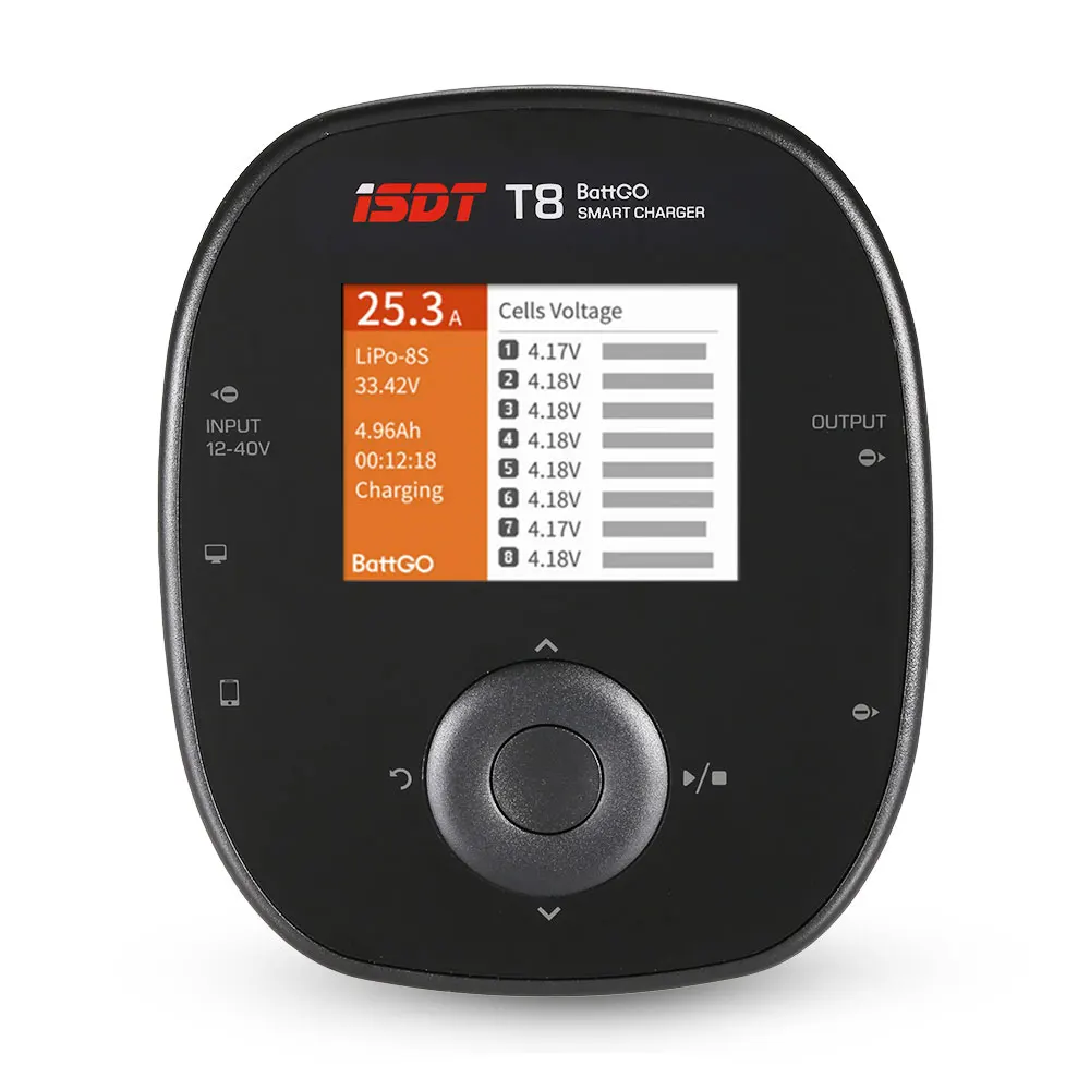 ISDT T8 1000W 30A умный аккумулятор баланс зарядное устройство для 1-8S Lipo батареи с
