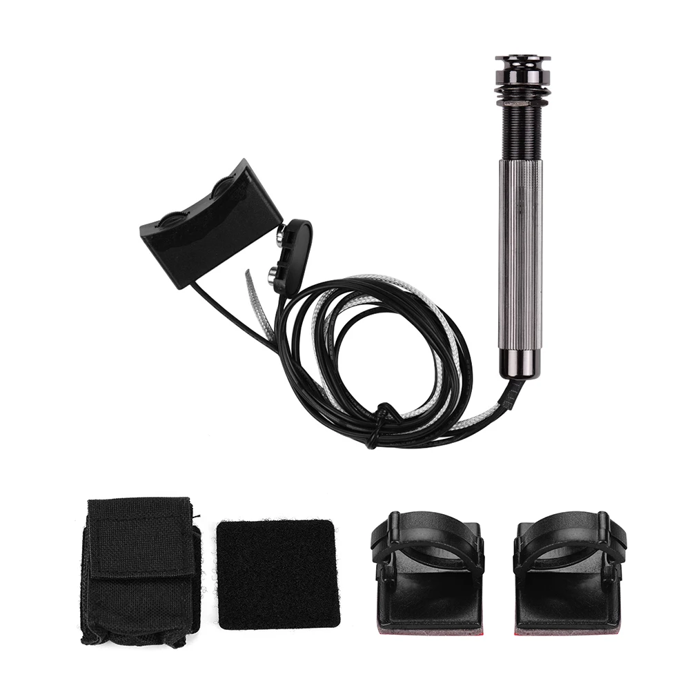 

Endpin Jack Style Acoustic Guitar Pickup Piezo Pick-up with Sound Hole Volume Tone Controls 6.35mm Copper Endpin Jack for Guitar