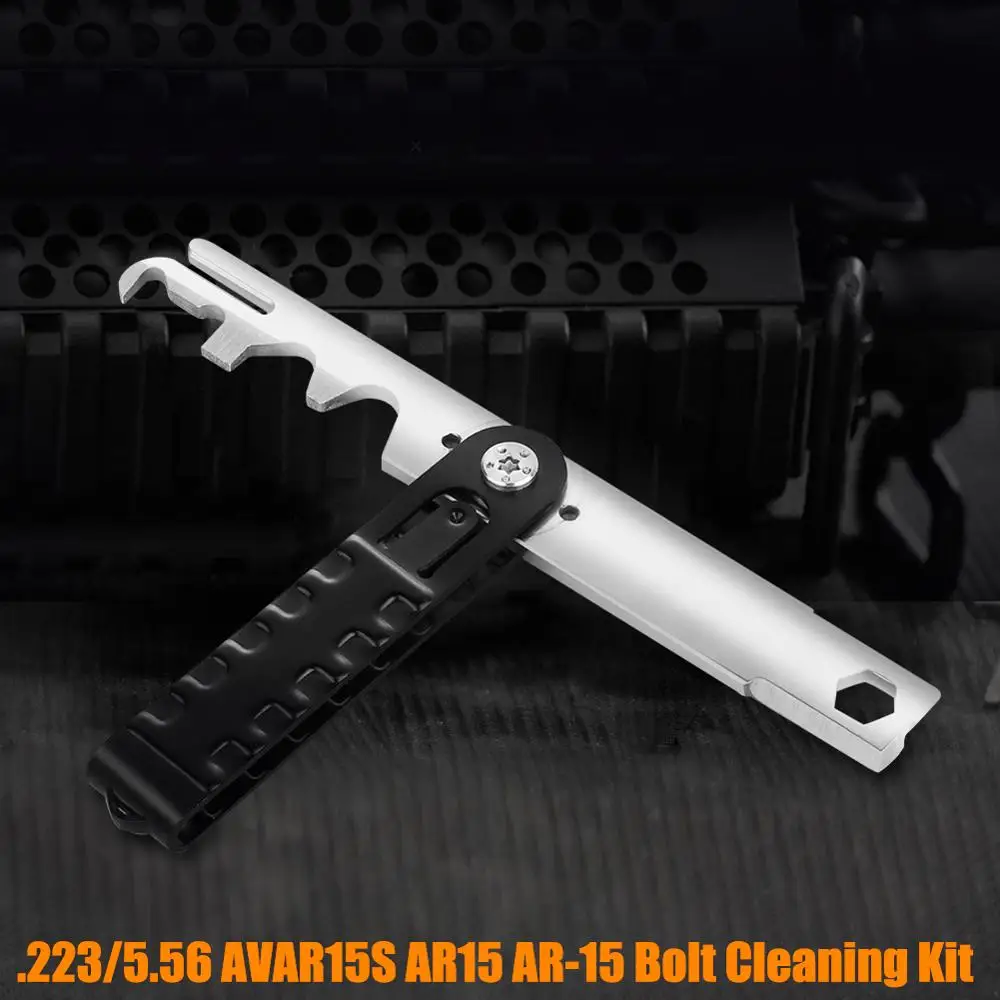 

AR15 Scraper Rifle Scraper BCG Carbon Removal Tool .223/5.56 AVAR15S AR15 AR-15 Bolt Cleaning Kit for hunting airsoft accessory