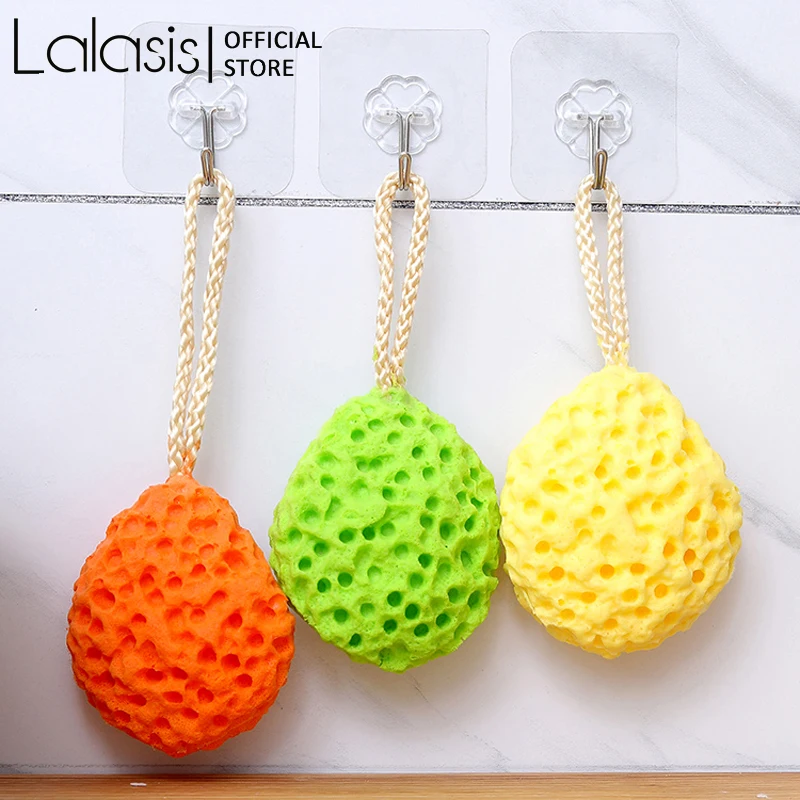 

Lalasis Bath Sponge Honeycomb Soft Skin-friendly Shower Bath Sponge Rub Wash Body Baby Kids Adults Children Bathroom Sponge