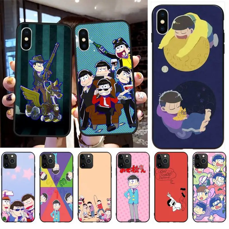 

Osomatsu san anime Customer Phone Case for iPhone 11 pro XS MAX 8 7 6 6S Plus X 5S SE 2020 XR case