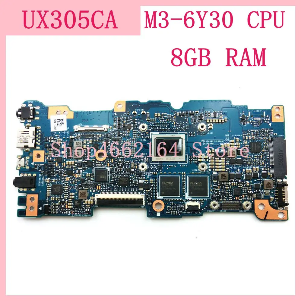 UX305CA материнская плата M3 6Y30 процессор 8 Гб RAM REV 2 0 для ASUS UX305C Zenbook 90NB0AA0 R00040
