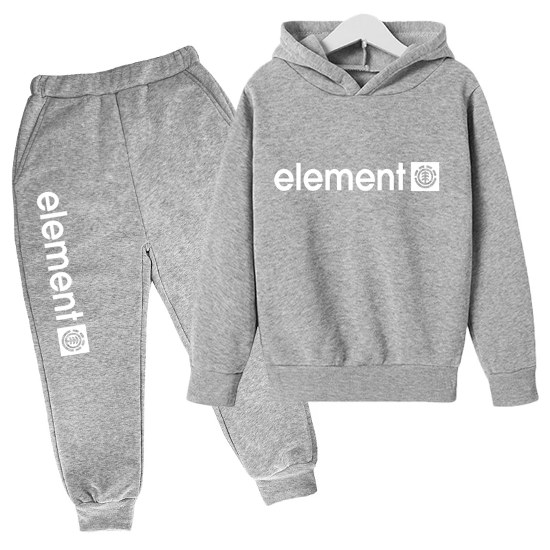 

Kids Hoodies Spring Autumn Tracksuit Boy And Girl Harajuku Style Pullovers Children Cotton Two Piece Set Sportswear 2-14 Years