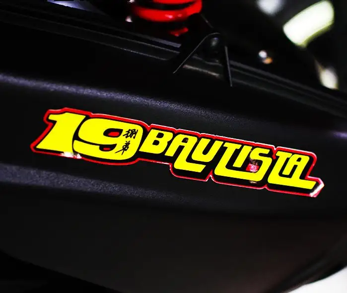 Светоотражающие наклейки Alvaro Bautista 19 мотоциклетные Мотоспорт гонка motobike шлемы |